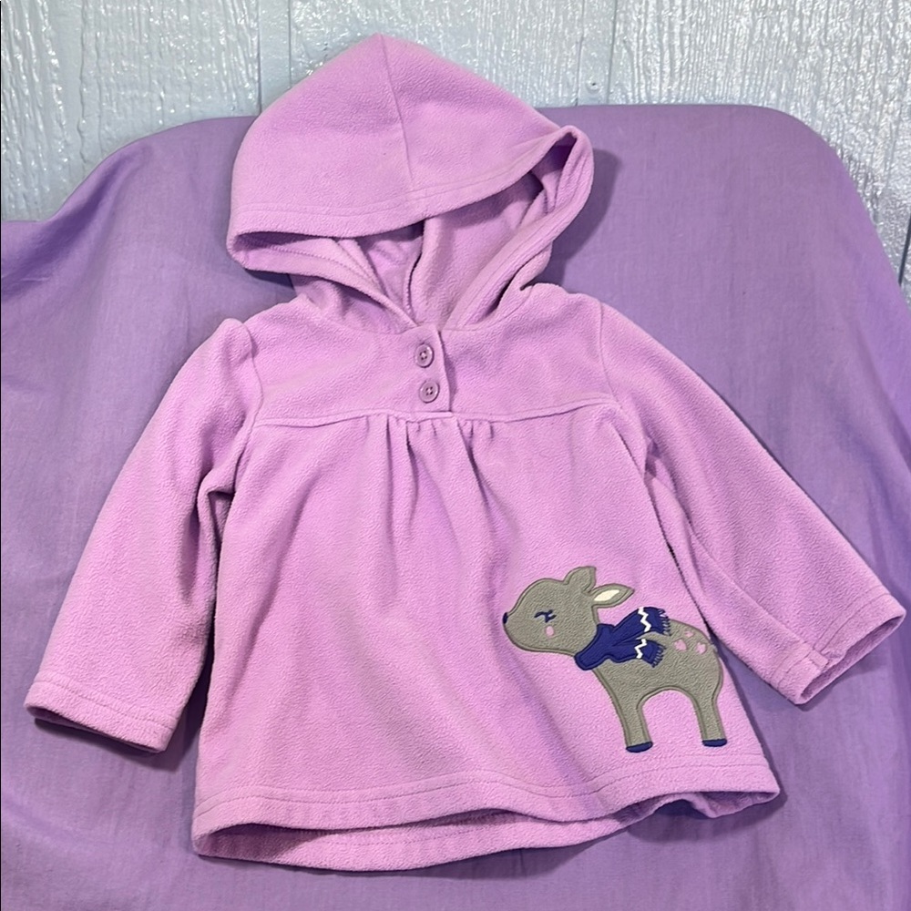 5 for $10 💜 Child of Mine fleece pullover size 12 months